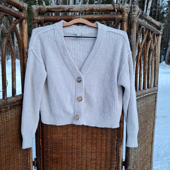 American Eagle Outfitters Sweaters - Women's Cream Cardigan Sweater